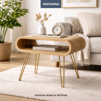 AURA CURVE SIDE TABLE [BVN-02]